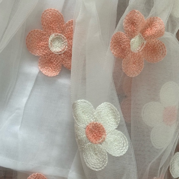 Baby Girl Daisy Tulle Dress - Picture 2 of 5